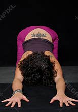Yoga pose and tattoo