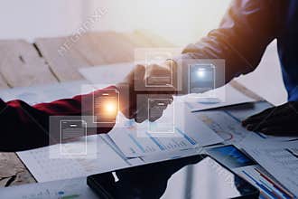 Document Management System, Online business contract Electronic signature, e-signing, digital document management, paperless