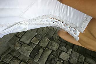 Wedding dress detail