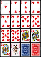 Playing Cards - Hearts Suit