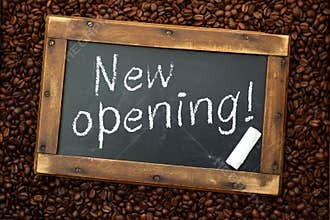 Fresh espresso, chalkboard