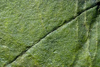 Green Rock - Diagonal Crack