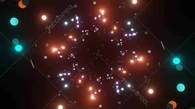 3D kaleidoscope mandala abstract background of trippy art psychedelic VJ loop.