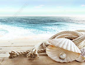 Pearl on board a ship