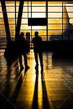 Sunset at trainstation