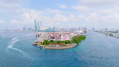 6k aerial reveal Port of Miami 2025