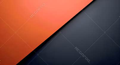 Diagonal split background with vibrant orange and dark blue colors