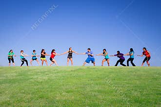 Tug Of War on a beautiful day