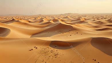 Golden Sands of the Sahara: A Desert Panorama