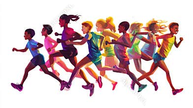 Kids Running Race