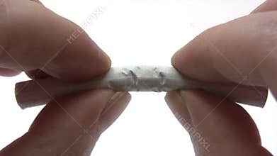 Breaking Cigarette