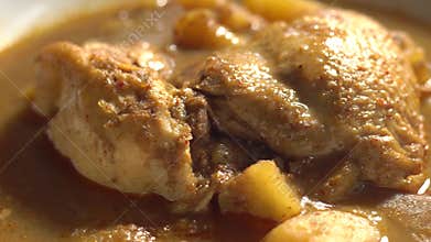 Thai tradition food : Massaman Curry is popular Thai food.