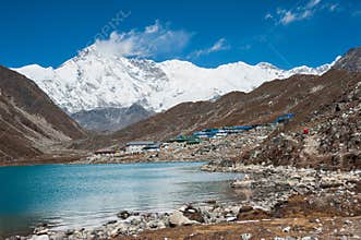 Mt. Cho Oyu and Gokyo lake, Everest region, Nepal