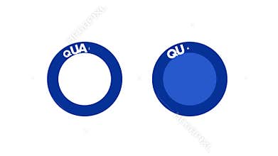 Quality certificate stamp rotating, with and without the CE marking, isolated on white and chroma key backgrounds