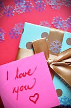 handwritten i love you write