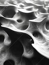 Nanostructured layers detailed textures inspired by nanoscale patterns in biomaterials