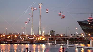 Thames cable car in London