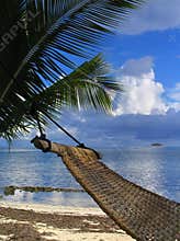 Hammock on tropical beach
