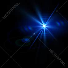 Abstract lights over black backgrounds