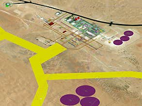 Oil & gas plant project planning, 3D model planning