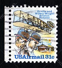 Vintage Wright Brothers Postage Stamp
