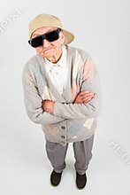 Cool grandma stands for her right