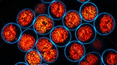 Red Algae Phycoerythrin Fluorescence Confocal