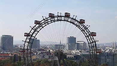 The famous Giant Wheel in Vienna - Austria
