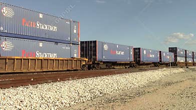 Passing Railroad Containers