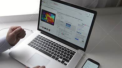 Shopping on eBay with Macbook