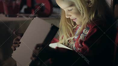 Adorable little girl with surprise and curiosity