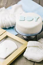 Celebration cake for a baby