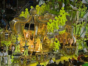 Green Float, Rio Carnival.