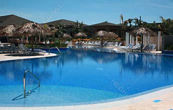Chairs and Pool on a Cuba Resort