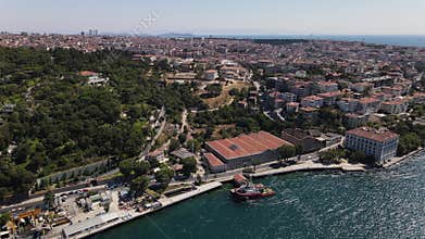 Bosphorus Istanbul Aerial Drone View