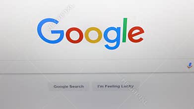 Screen on Google, the most popular search engine in the world.