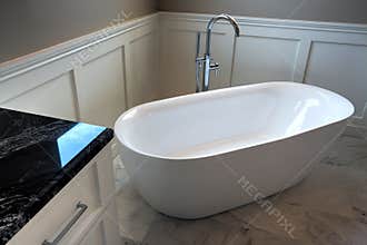 New Modern Home Mansion Master Bath