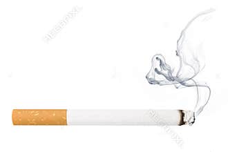 Cigarette with Smoke