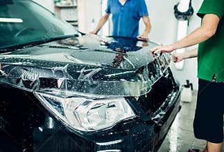 Transparent film, car paint protection