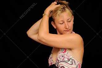 Beautiful middle aged woman