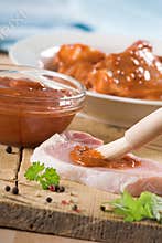 Marinated meat
