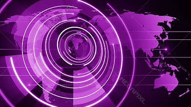 Circle rotating globe background 4k