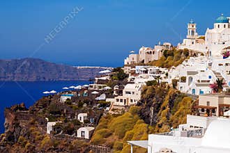 Imerovigli village architecture, Santorini island