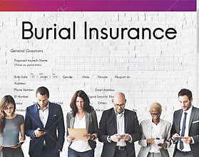 Burial Insurance Form Policy Concept