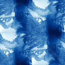 Water pattern colorful sea waves blue abstract watercolor paint seamless texture art hand painted background