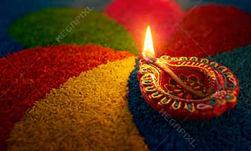 Diwali oil lamp