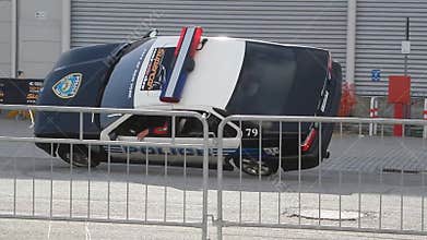 Stunt Show With Police Car