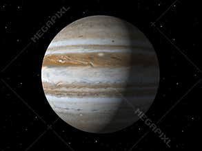 Planet Jupiter done with textures