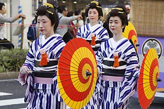 Maiko at Nagoya Festival, Japan