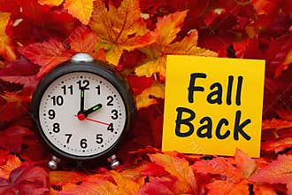 It is time to fall back message